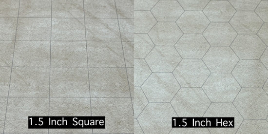 Reversible Megamat 1½" Squares & 1½"" Hexes | Game Grid - Logan