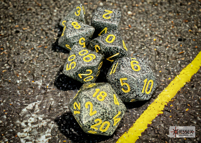 Chessex 7 dice set: Speckled - Urban Camo | Game Grid - Logan