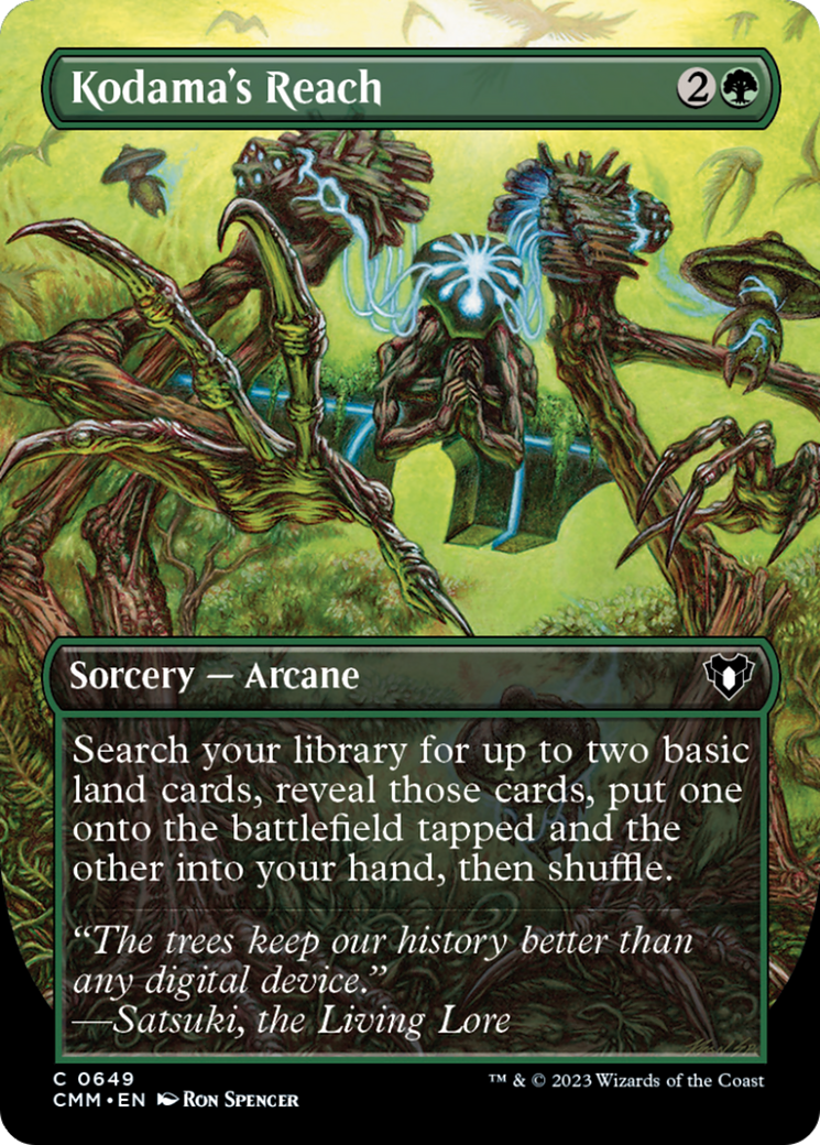 Kodama's Reach (Borderless Alternate Art) [Commander Masters] | Game Grid - Logan