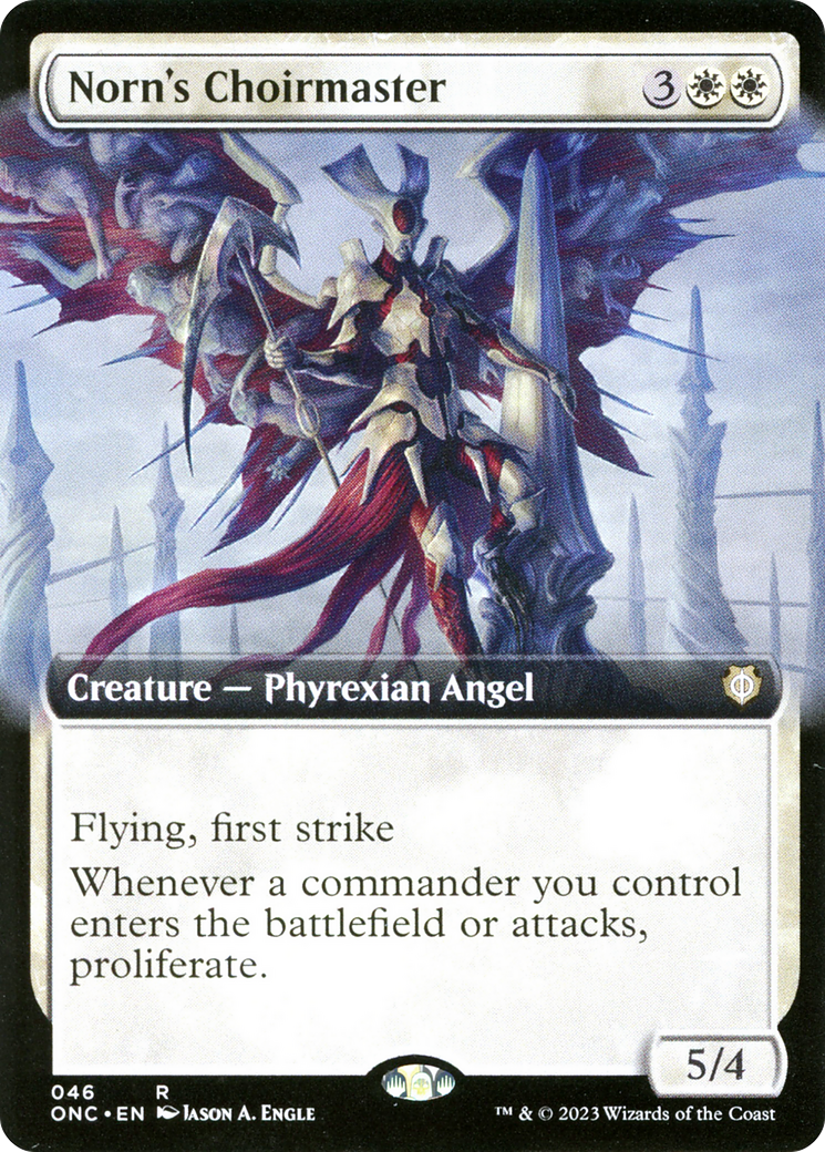 Norn's Choirmaster (Extended Art) [Phyrexia: All Will Be One Commander] | Game Grid - Logan