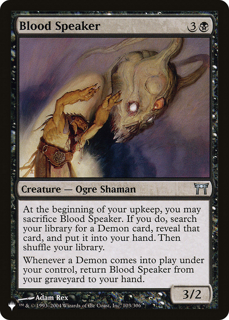 Blood Speaker [The List Reprints] | Game Grid - Logan