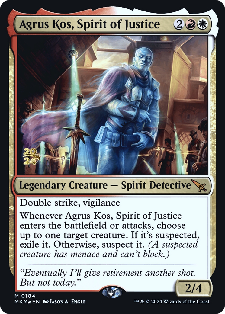 Agrus Kos, Spirit of Justice [Murders at Karlov Manor Prerelease Promos] | Game Grid - Logan