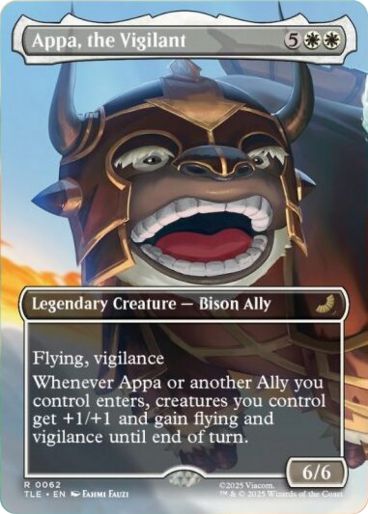 Appa, the Vigilant (Borderless) [Avatar: The Last Airbender: Eternal-Legal] | Game Grid - Logan