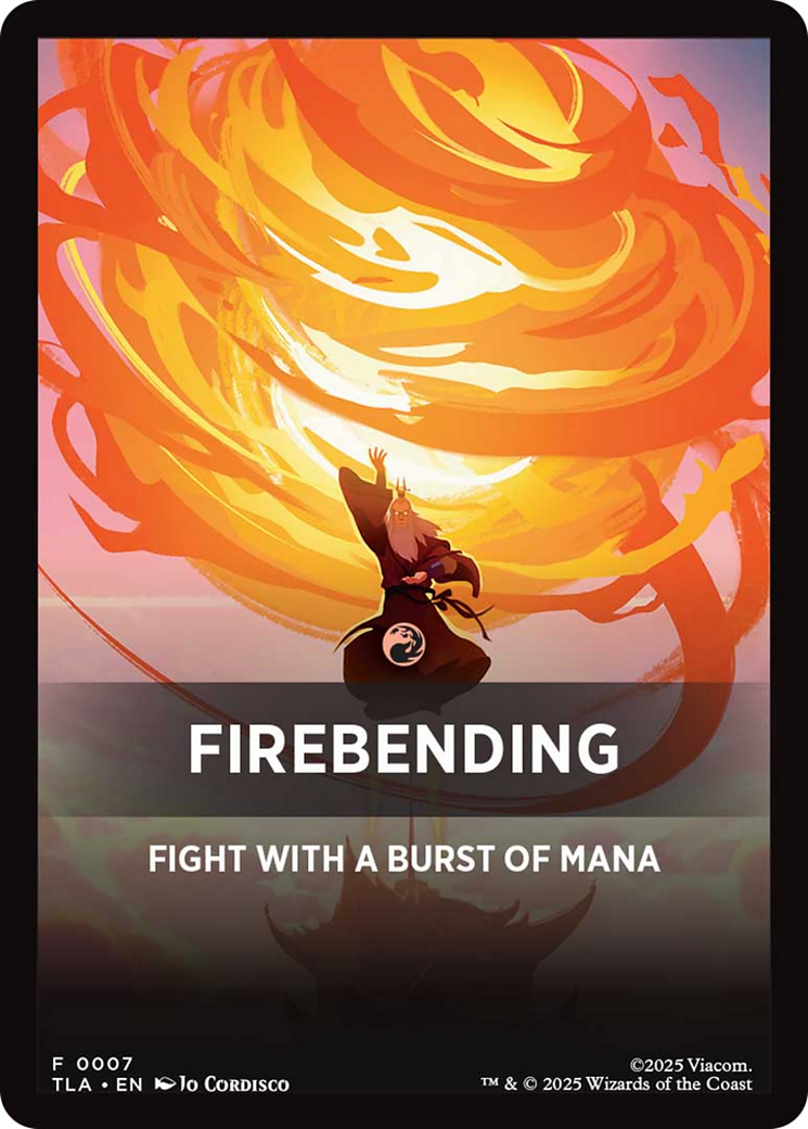 Firebending Theme Card (0007) [Avatar: The Last Airbender Tokens] | Game Grid - Logan