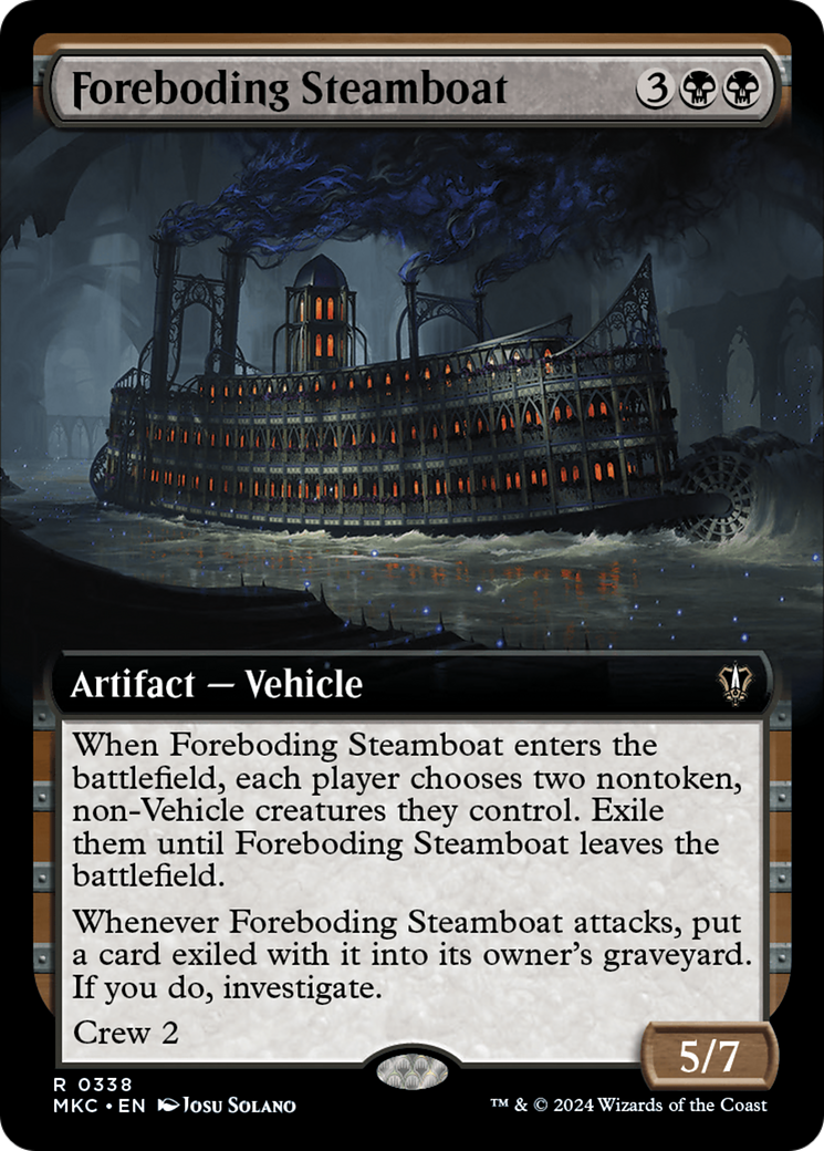 Foreboding Steamboat (Extended Art) [Murders at Karlov Manor Commander] | Game Grid - Logan