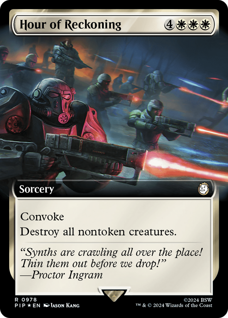 Hour of Reckoning (Extended Art) (Surge Foil) [Fallout] | Game Grid - Logan