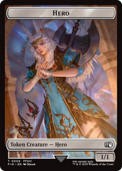 Human Soldier // Hero (0009) Double-Sided Token [FINAL FANTASY Commander Tokens] | Game Grid - Logan