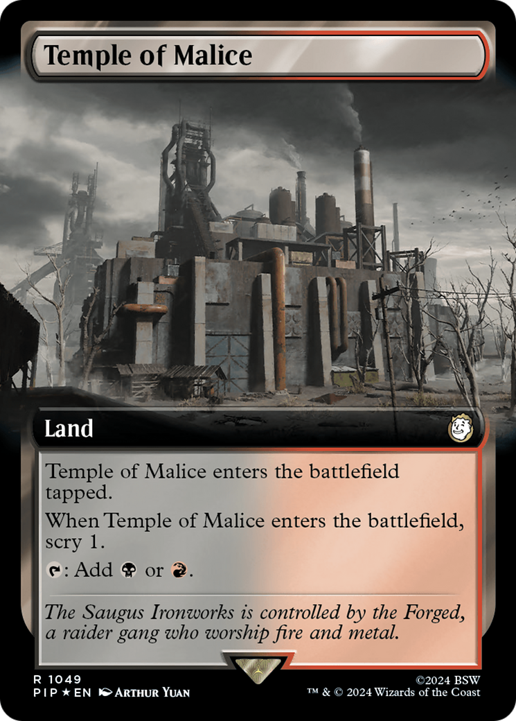 Temple of Malice (Extended Art) (Surge Foil) [Fallout] | Game Grid - Logan