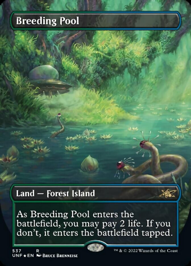 Breeding Pool (Borderless) (Galaxy Foil) [Unfinity] | Game Grid - Logan