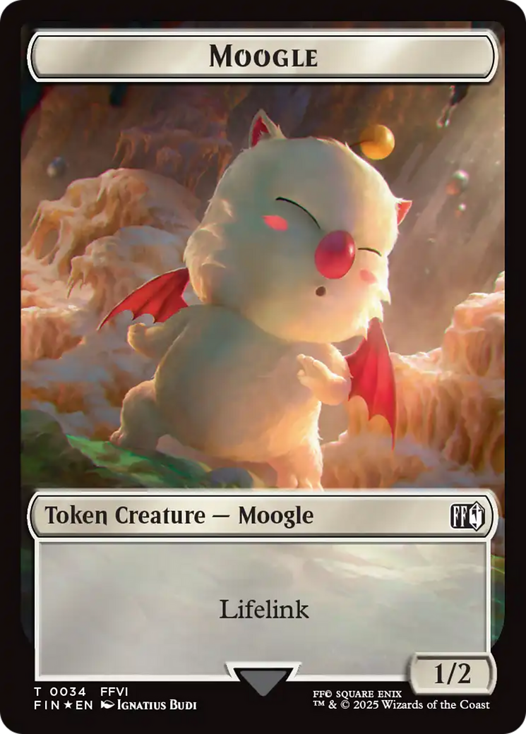 Copy (0025) // Moogle (0034) Double-Sided Token (Surge Foil) [FINAL FANTASY Tokens] | Game Grid - Logan