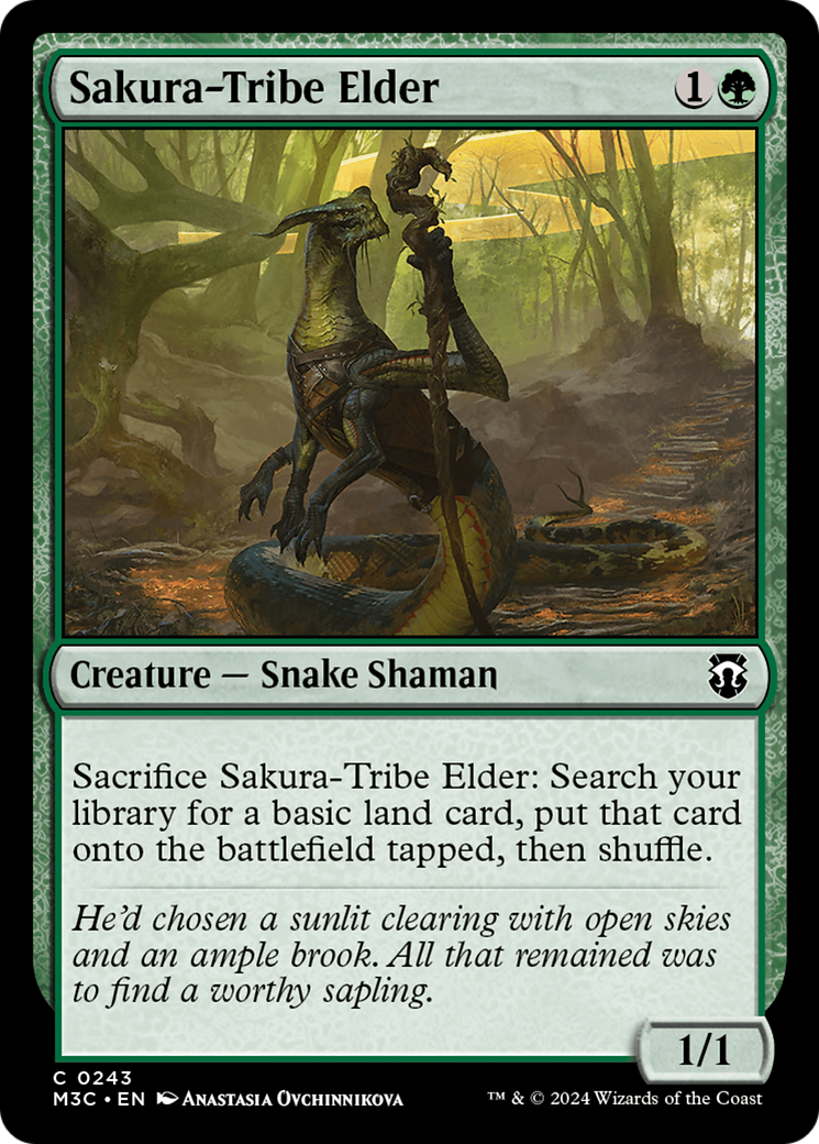 Sakura-Tribe Elder (Ripple Foil) [Modern Horizons 3 Commander] | Game Grid - Logan