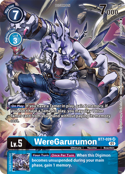 WereGarurumon [BT7-026] (Alternate Art) [Next Adventure] | Game Grid - Logan