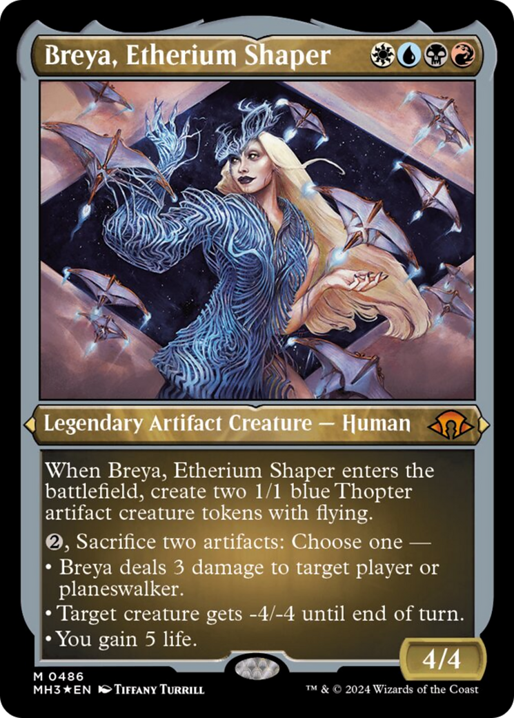 Breya, Etherium Shaper (Foil Etched) [Modern Horizons 3] | Game Grid - Logan