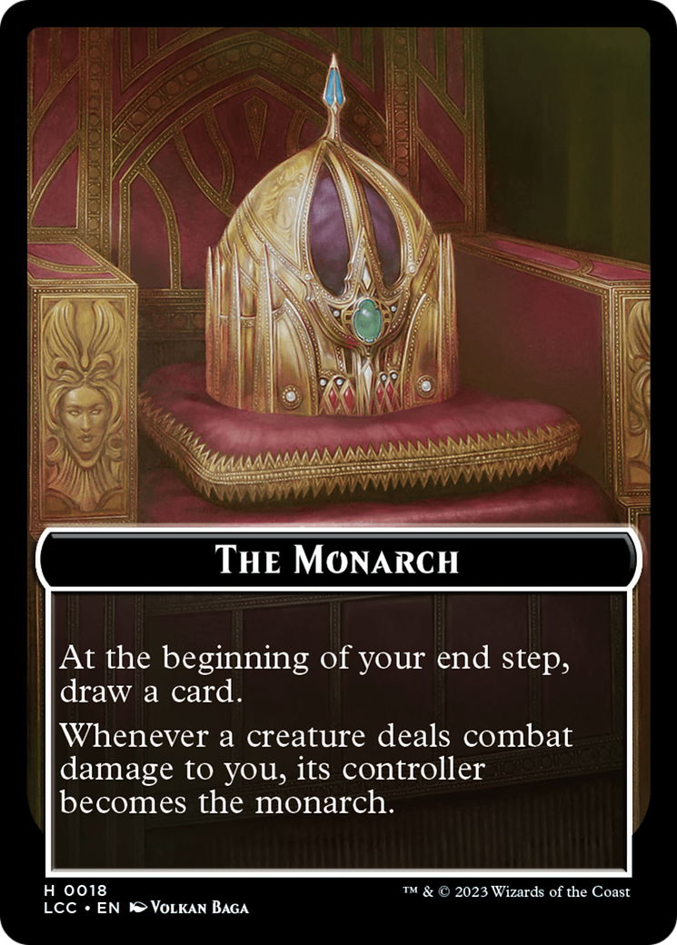 The Monarch // Pirate Double-Sided Token [The Lost Caverns of Ixalan Commander Tokens] | Game Grid - Logan