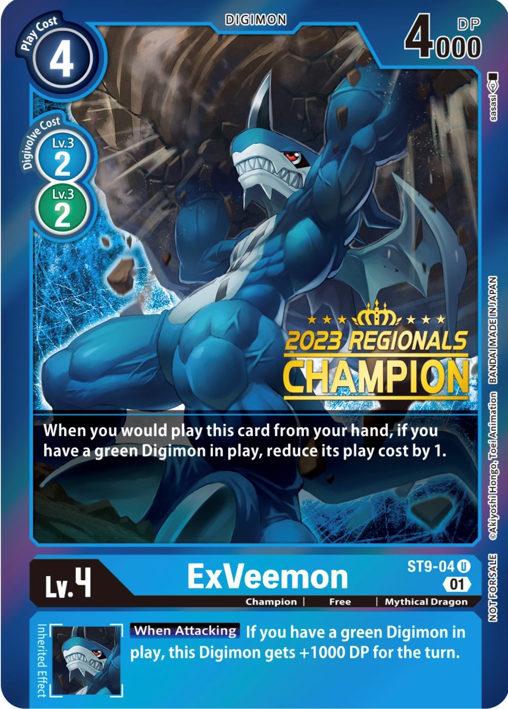 ExVeemon [ST9-04] (2023 Regionals Champion) [Starter Deck: Ultimate Ancient Dragon Promos] | Game Grid - Logan