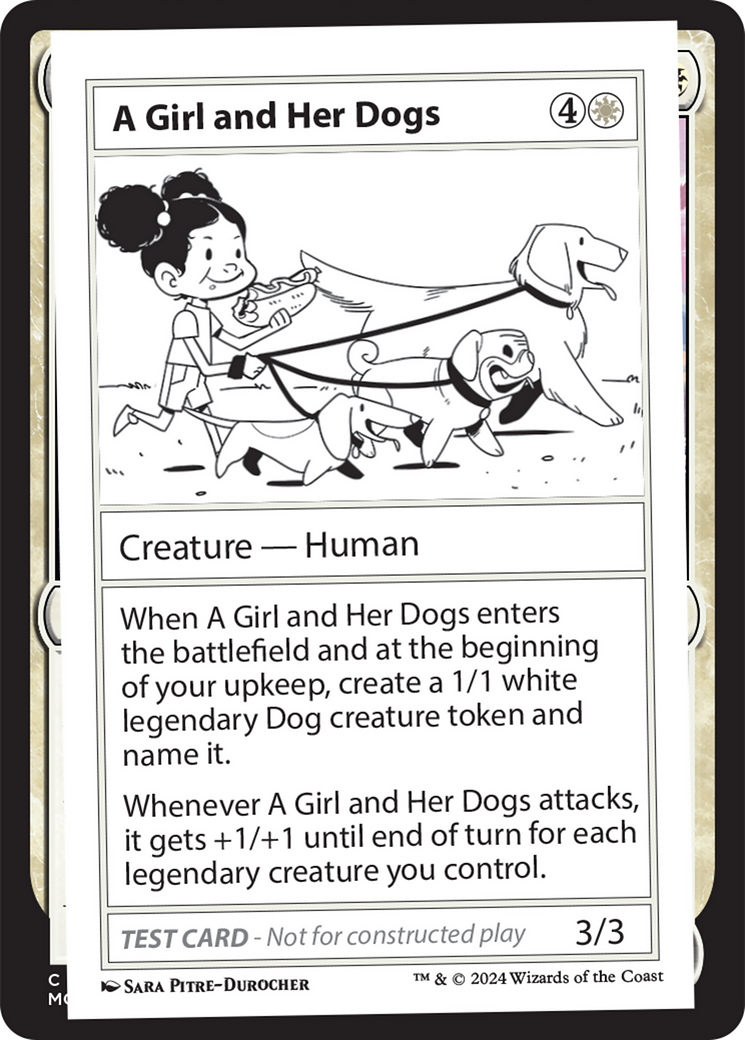 A Girl and Her Dogs [Mystery Booster 2 Playtest Cards] | Game Grid - Logan