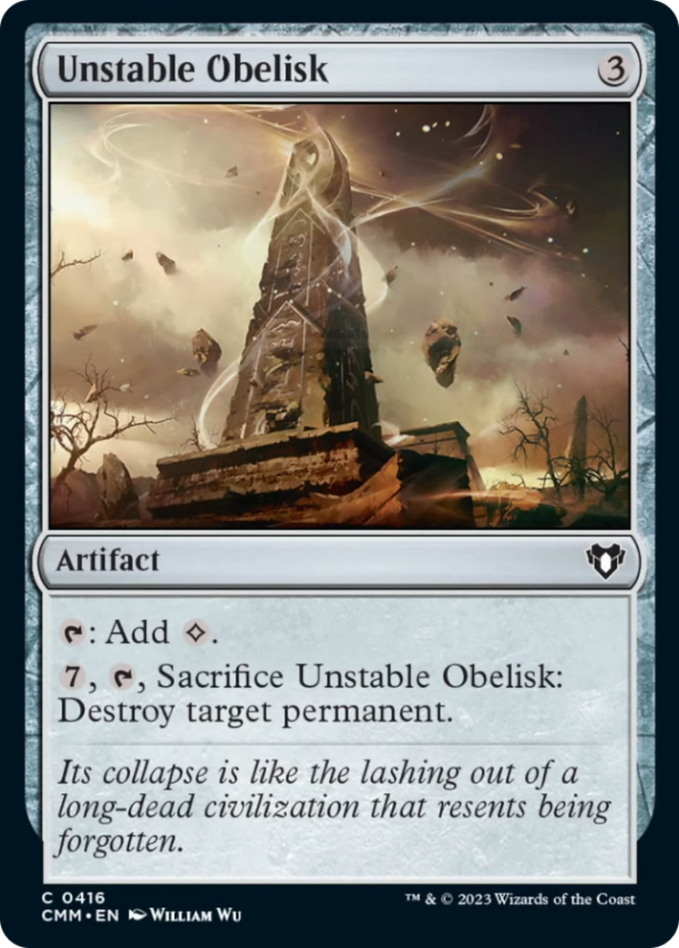 Unstable Obelisk [Commander Masters] | Game Grid - Logan