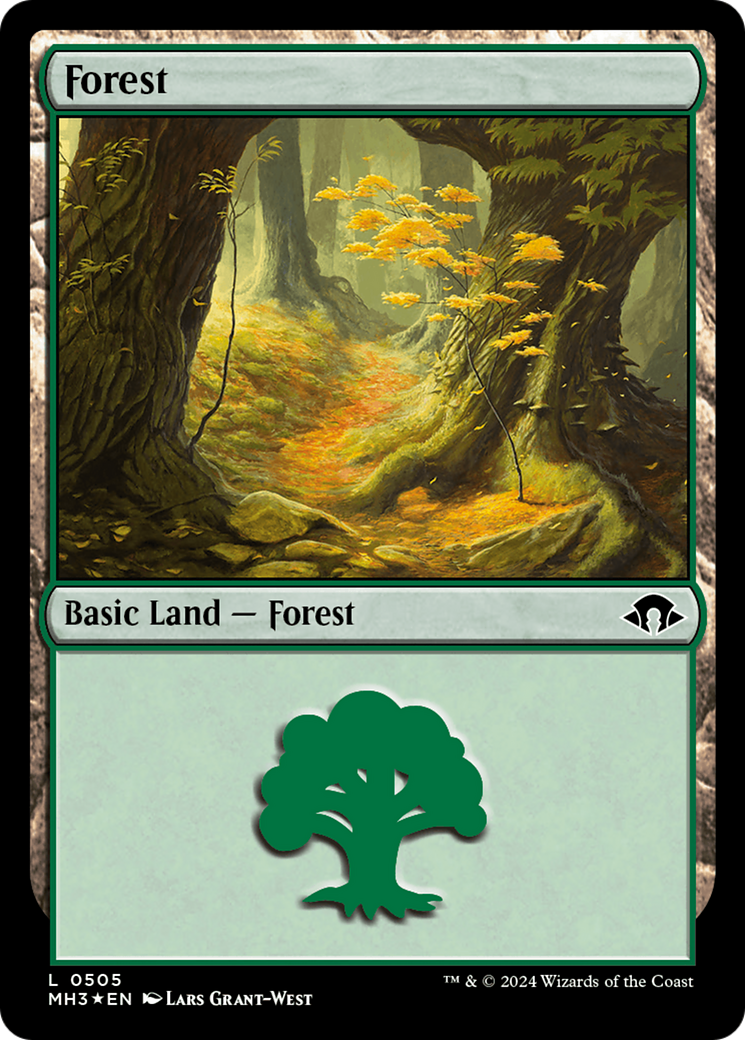 Forest (0505) (Ripple Foil) [Modern Horizons 3] | Game Grid - Logan