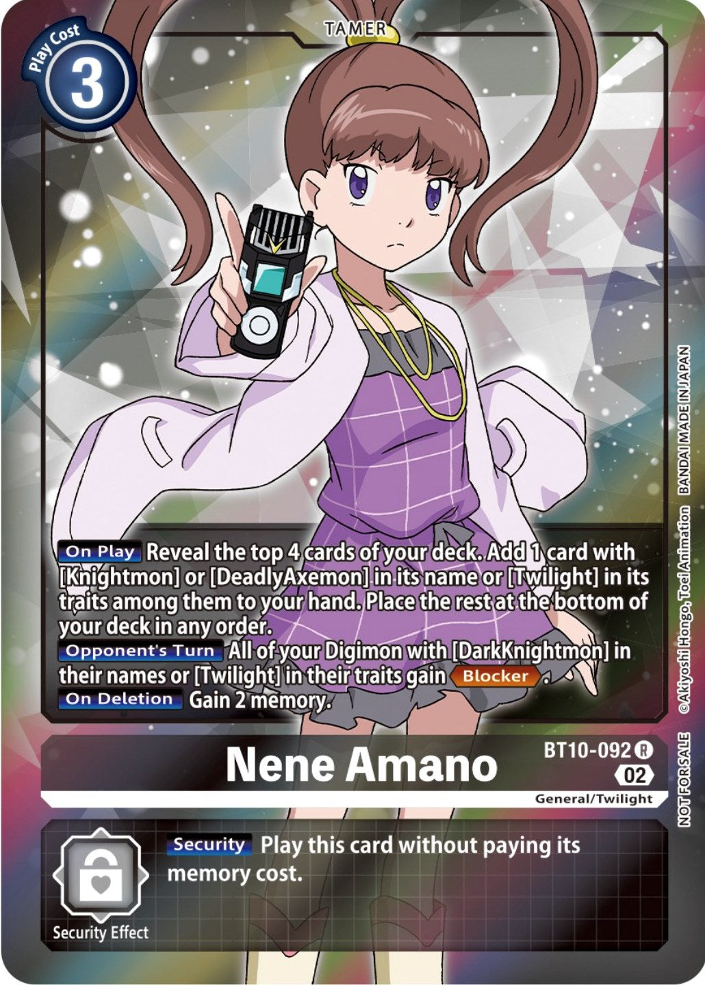 Nene Amano [BT10-092] (Box Topper) [Xros Encounter] | Game Grid - Logan