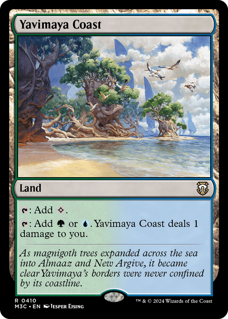 Yavimaya Coast (Ripple Foil) [Modern Horizons 3 Commander] | Game Grid - Logan