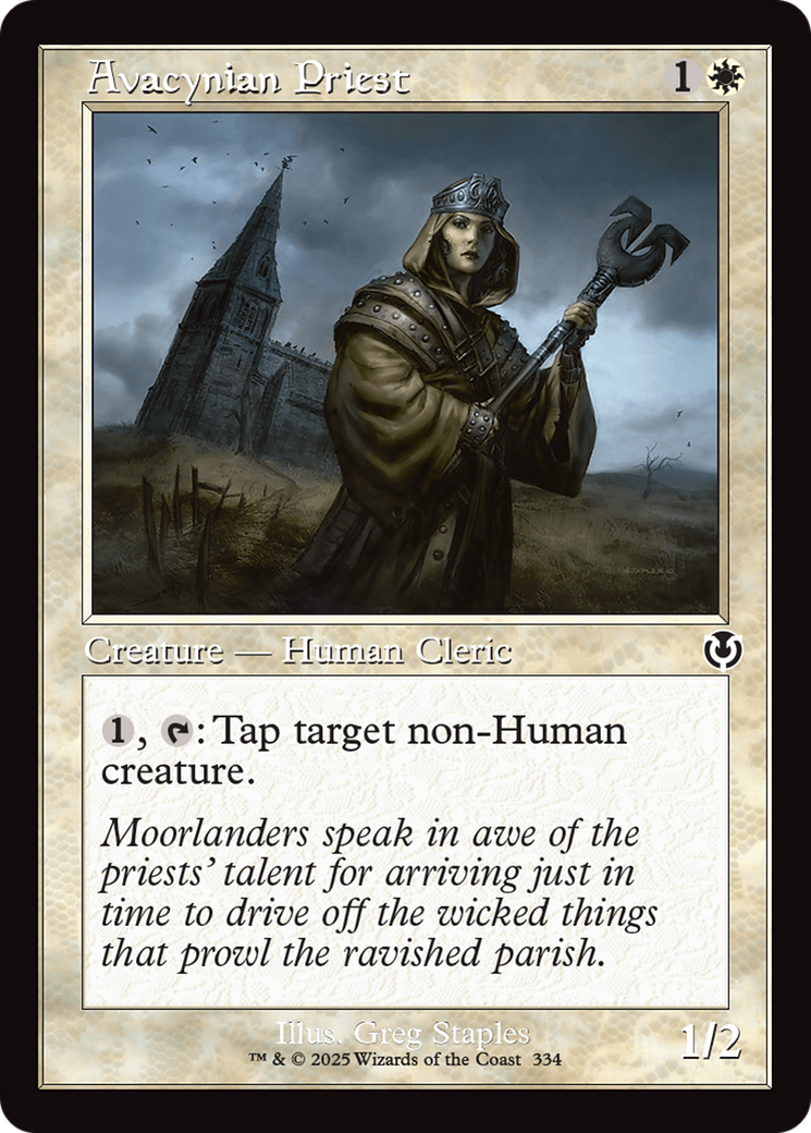 Avacynian Priest (Retro Frame) [Innistrad Remastered] | Game Grid - Logan
