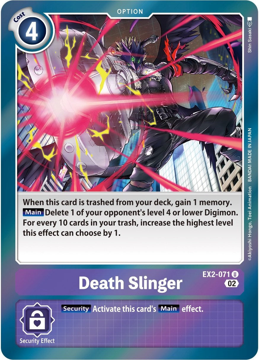 Death Slinger [EX2-071] (Alternate Art) [Starter Deck: Beelzemon Advanced Deck Set] | Game Grid - Logan
