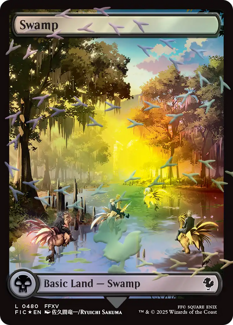 Swamp (Chocobo Track Foil) [FINAL FANTASY Commander] | Game Grid - Logan