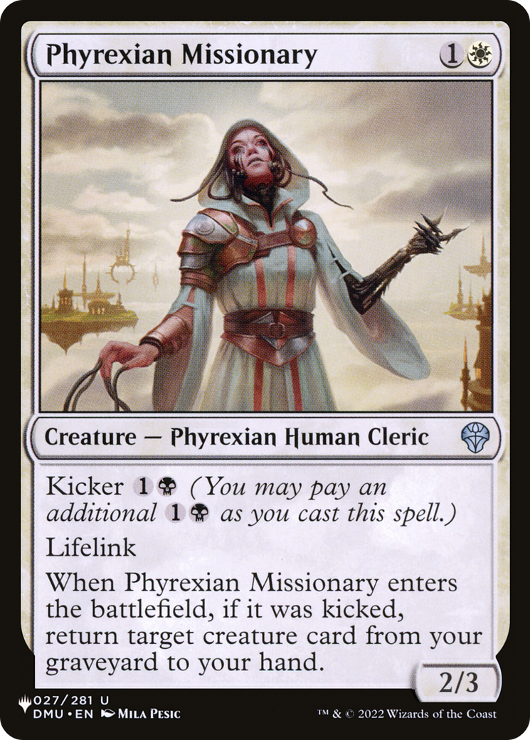 Phyrexian Missionary [The List Reprints] | Game Grid - Logan