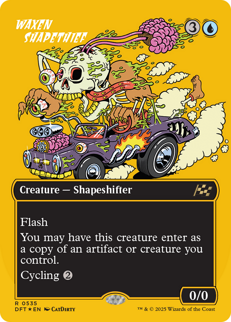 Waxen Shapethief (Borderless) (First-Place Foil) [Aetherdrift] | Game Grid - Logan