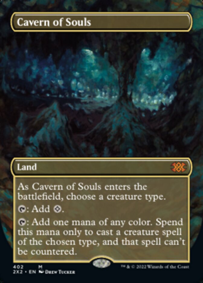 Cavern of Souls (Borderless Alternate Art) [Double Masters 2022] | Game Grid - Logan