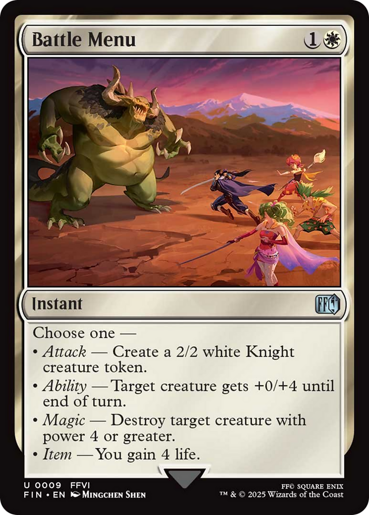 Battle Menu [FINAL FANTASY] | Game Grid - Logan