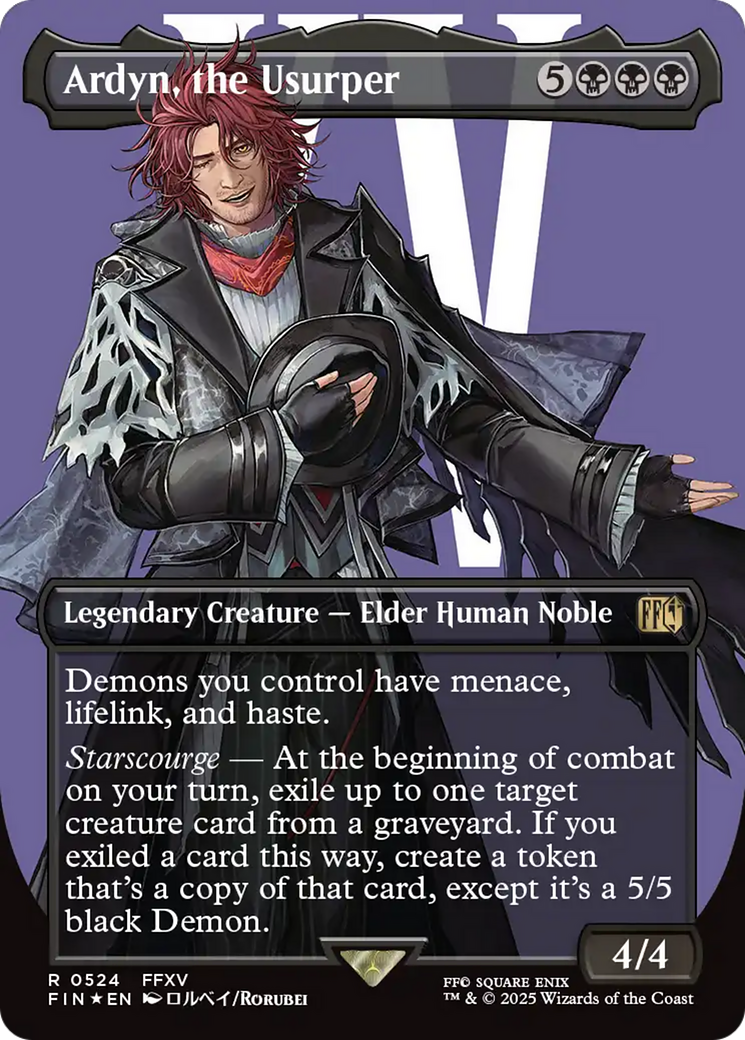 Ardyn, the Usurper (Borderless) (Surge Foil) [FINAL FANTASY] | Game Grid - Logan