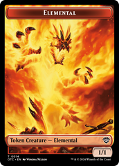 Bird Illusion // Elemental (0014) Double-Sided Token [Outlaws of Thunder Junction Commander Tokens] | Game Grid - Logan