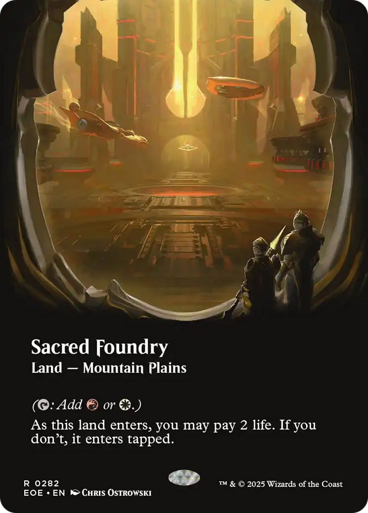 Sacred Foundry (Borderless) [Edge of Eternities] | Game Grid - Logan