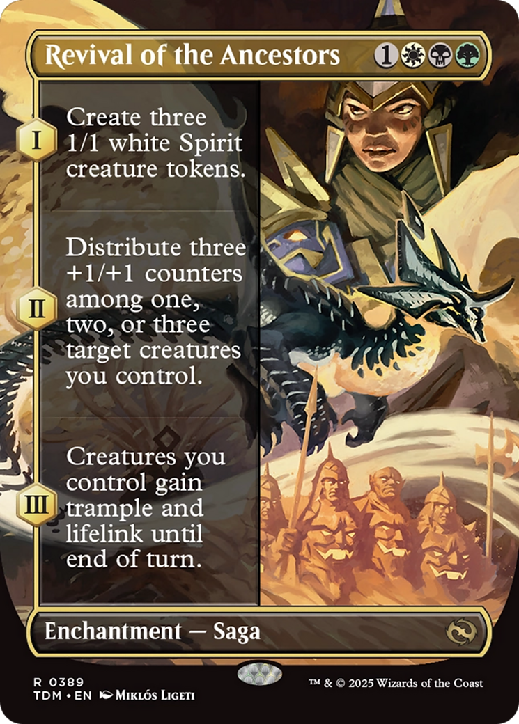 Revival of the Ancestors (Borderless) [Tarkir: Dragonstorm] | Game Grid - Logan