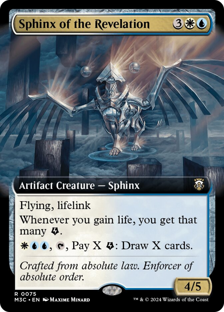 Sphinx of the Revelation (Extended Art) (Ripple Foil) [Modern Horizons 3 Commander] | Game Grid - Logan