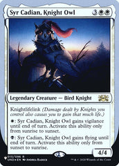 Syr Cadian, Knight Owl (Unfinity Foil Edition) [The List] | Game Grid - Logan