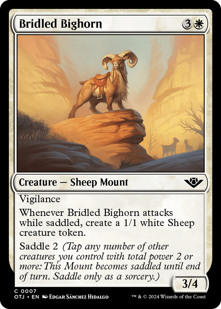 Bridled Bighorn [Outlaws of Thunder Junction] | Game Grid - Logan