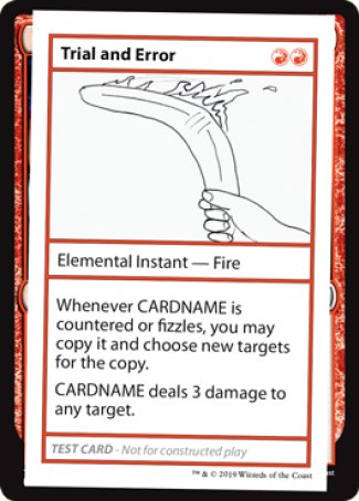 Trial and Error (2021 Edition) [Mystery Booster Playtest Cards] | Game Grid - Logan