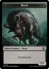 Beast (0010) // Shapeshifter (0008) Double-Sided Token [Modern Horizons 3 Commander Tokens] | Game Grid - Logan