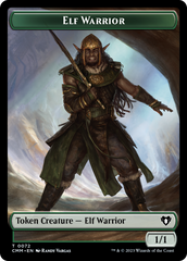 Elf Warrior // Cleric Double-Sided Token [Commander Masters Tokens] | Game Grid - Logan