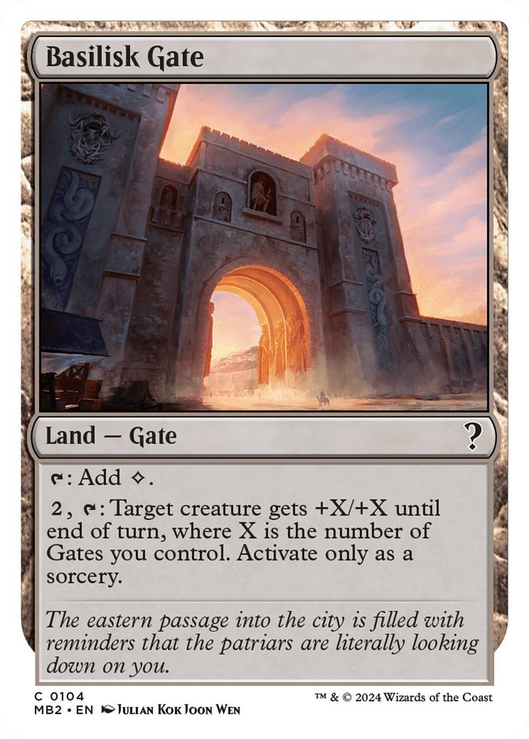 Basilisk Gate (White Border) [Mystery Booster 2] | Game Grid - Logan