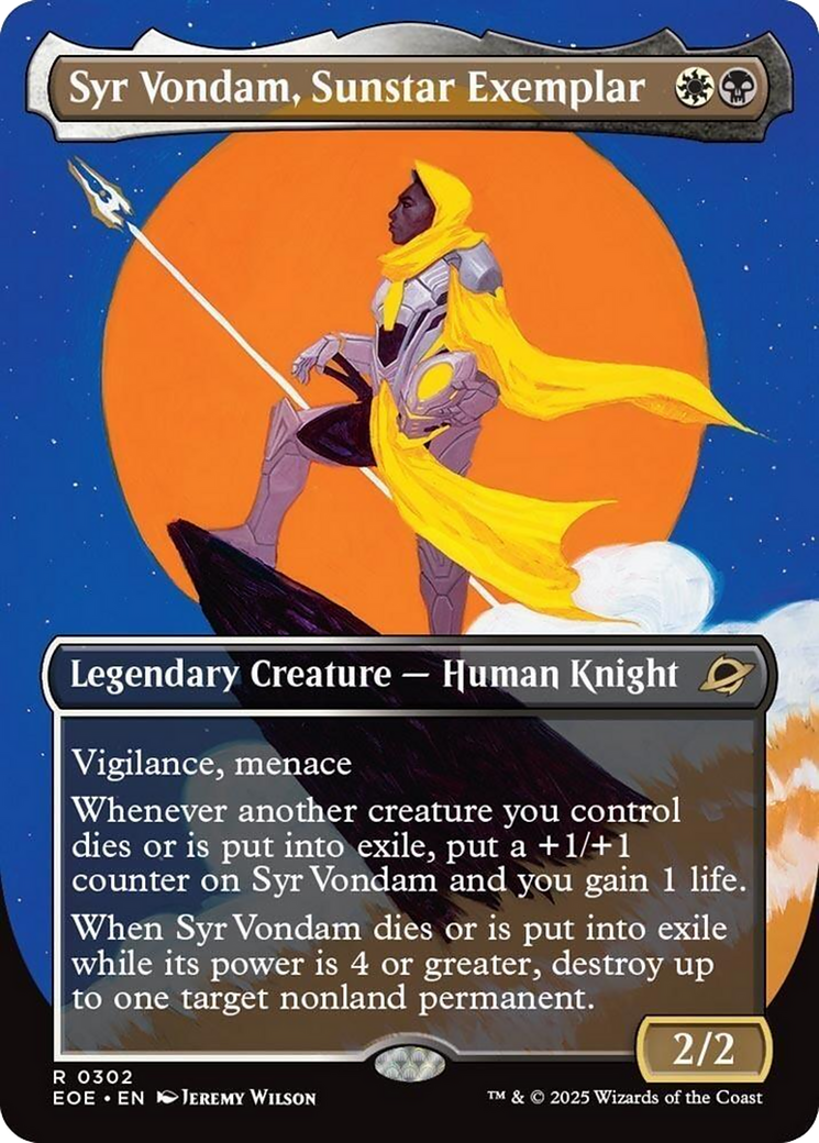 Syr Vondam, Sunstar Exemplar (Borderless) [Edge of Eternities] | Game Grid - Logan