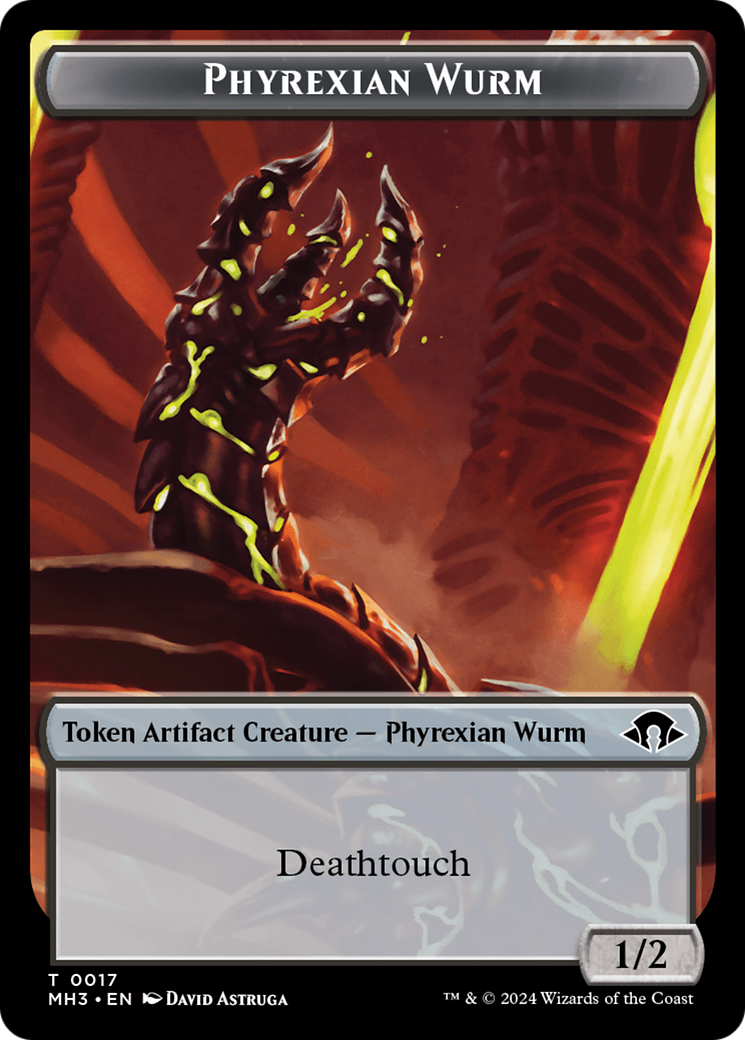 Phyrexian Wurm Token (0017) [Modern Horizons 3 Tokens] | Game Grid - Logan