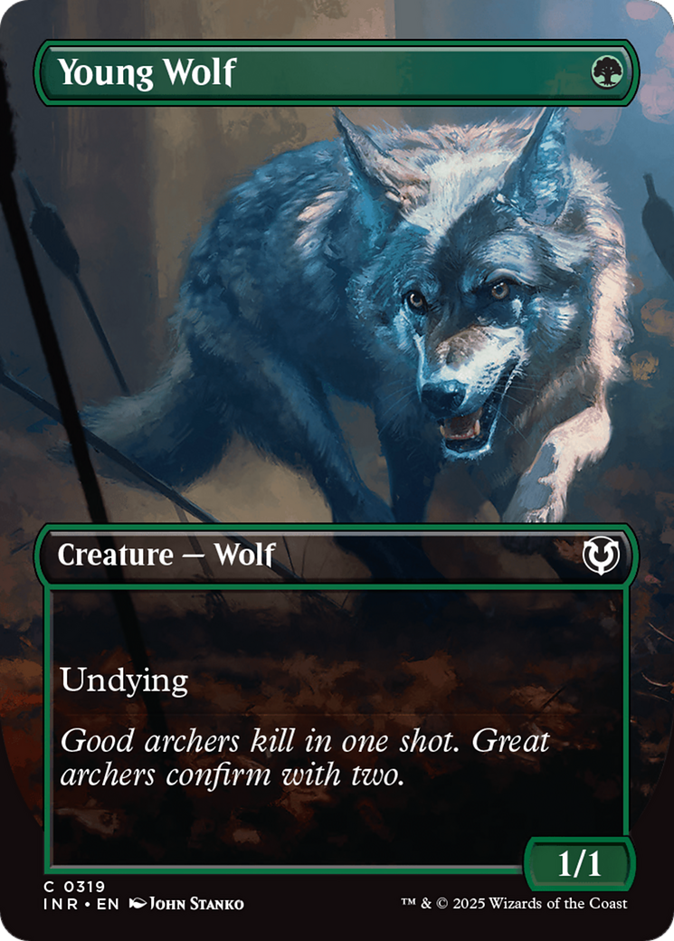 Young Wolf (Borderless) [Innistrad Remastered] | Game Grid - Logan