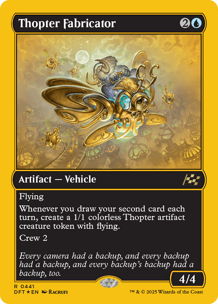 Thopter Fabricator (First-Place Foil) [Aetherdrift] | Game Grid - Logan