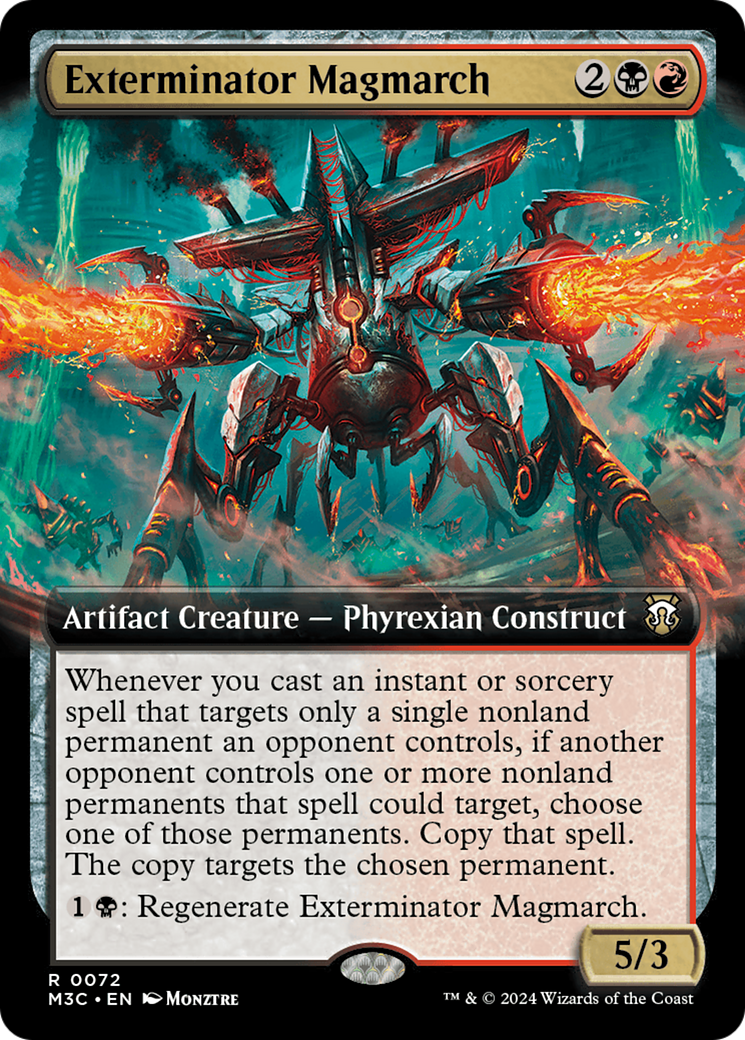 Exterminator Magmarch (Extended Art) (Ripple Foil) [Modern Horizons 3 Commander] | Game Grid - Logan