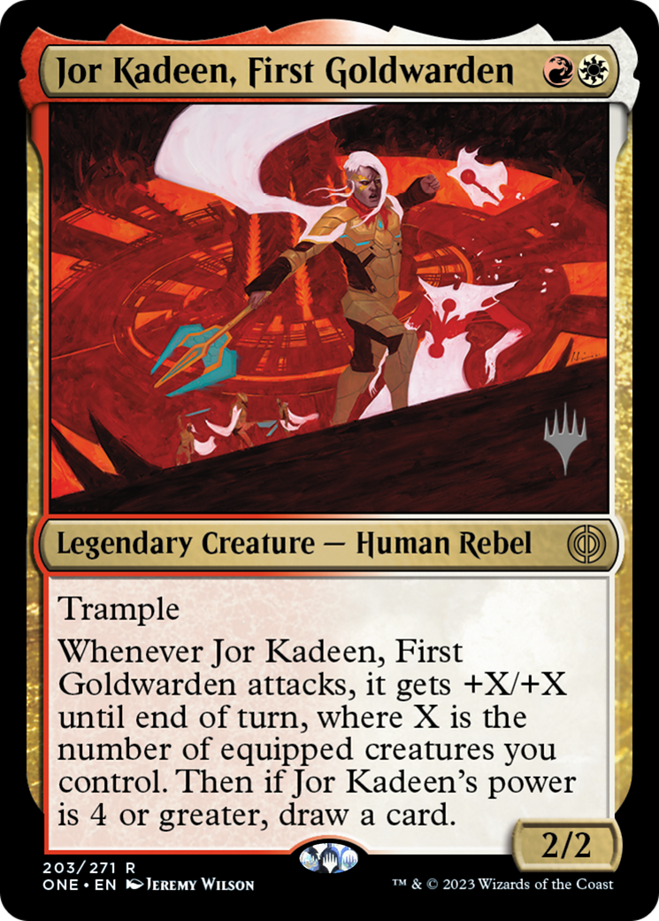 Jor Kadeen, First Goldwarden (Promo Pack) [Phyrexia: All Will Be One Promos] | Game Grid - Logan