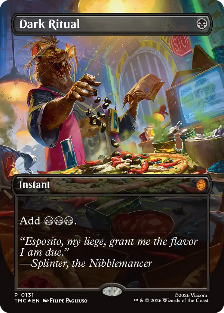 Dark Ritual (Borderless) [Teenage Mutant Ninja Turtles Commander] | Game Grid - Logan