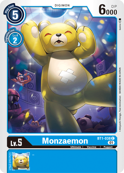 Monzaemon [BT1-038] (Alternative Art) [Starter Deck: Ulforce Veedramon] | Game Grid - Logan